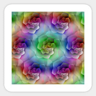 Succulent Desert Rose Rainbow Sticker